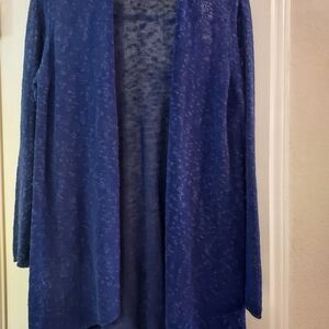 Eileen Fisher Royal Blue Cardigan Sweater, L